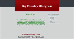 Desktop Screenshot of bigcountrybluegrass.com