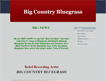 Tablet Screenshot of bigcountrybluegrass.com